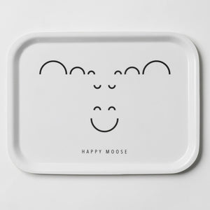 Happy Moose, Elch Design, Tablett