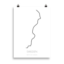 Laden Sie das Bild in den Galerie-Viewer, Schweden Karte - Schweden Ost - Minimalistisches Design Poster
